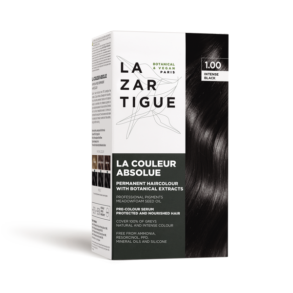 LA COULEUR ABSOLUE 1.00 INTENSE BLACK (PERMANENT HAIRCOLOUR WITH BOTANICAL EXTRACTS)